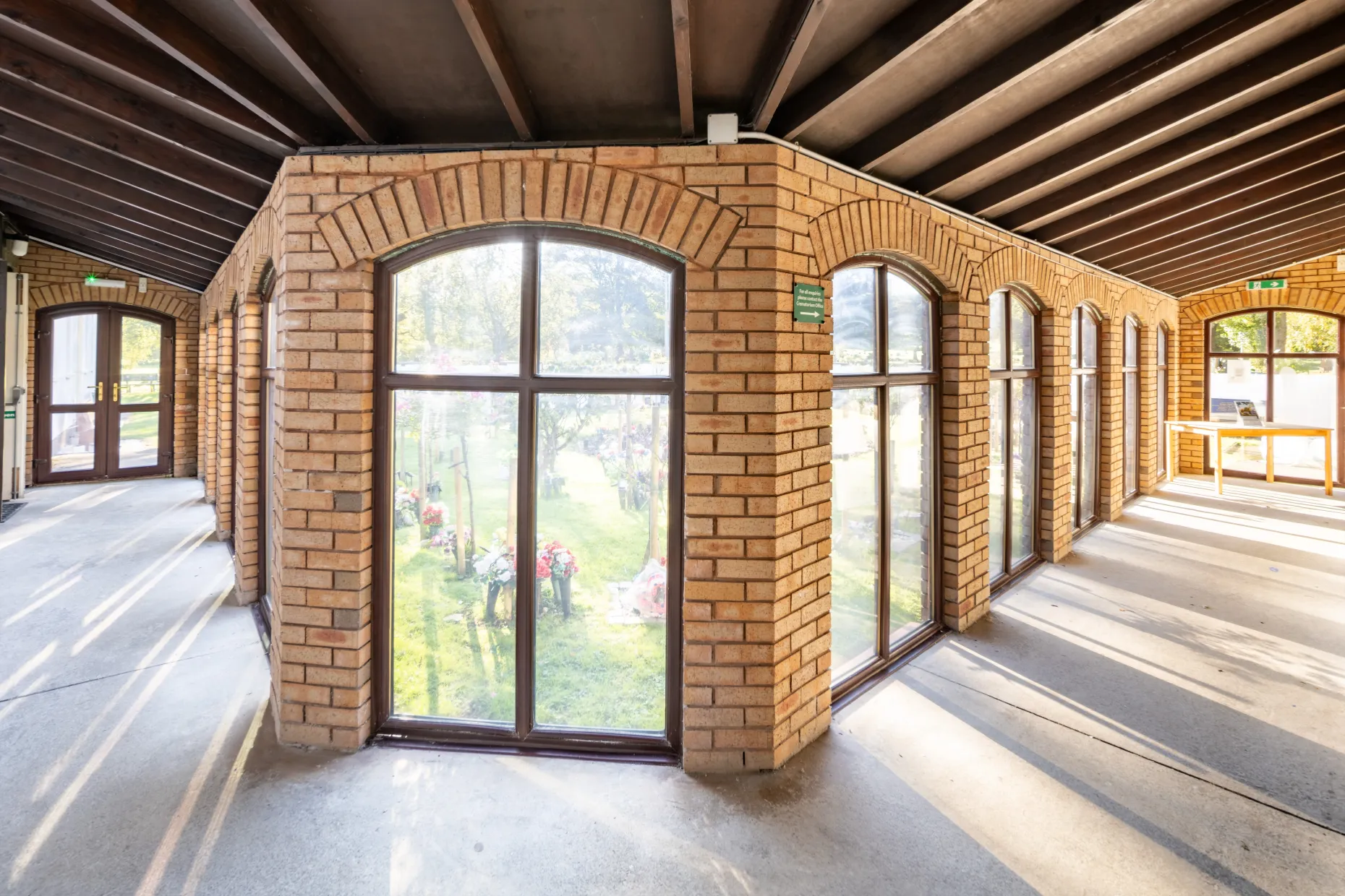 Crematorium windows