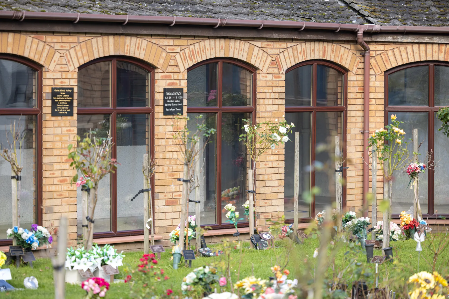 Crematorium windows