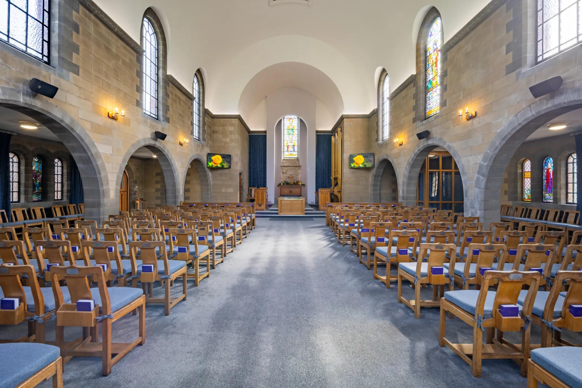 Inside chapel