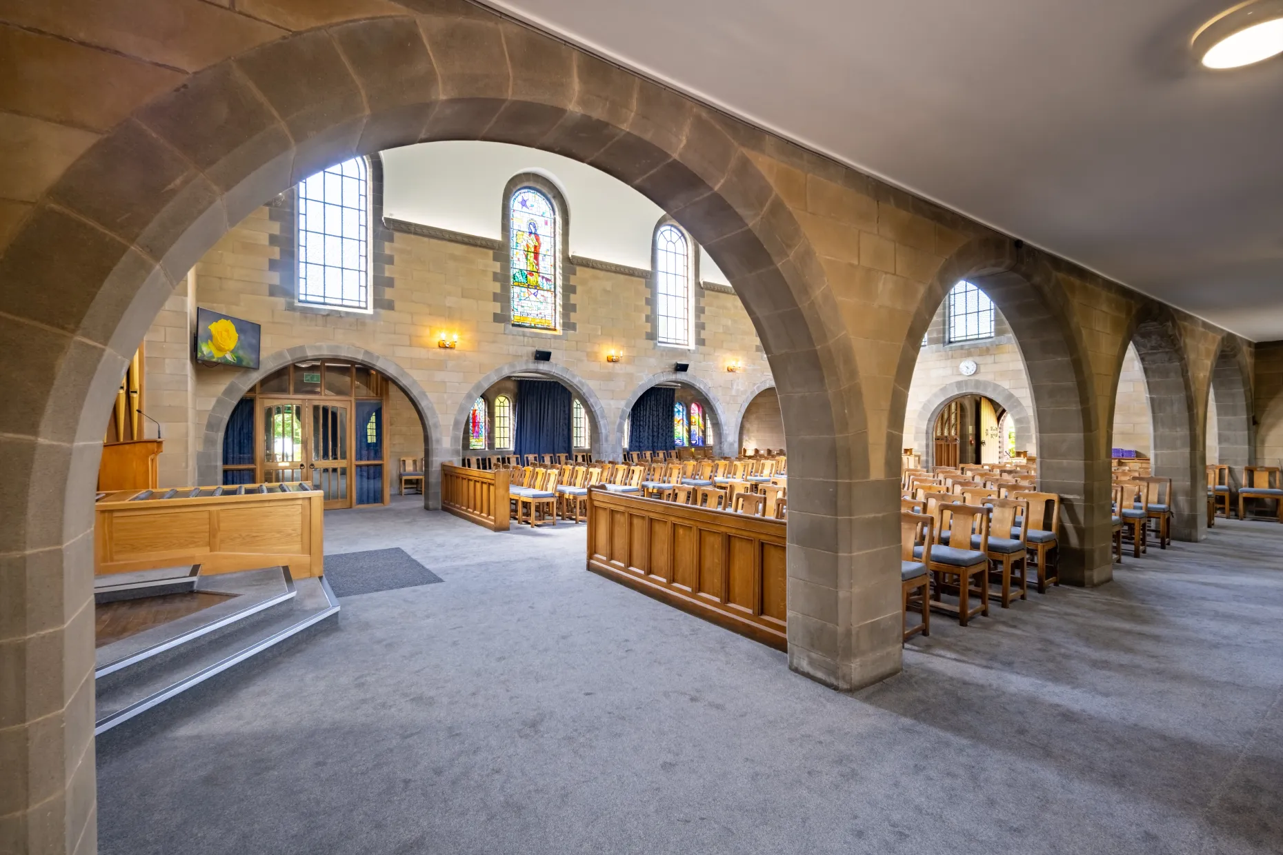 Inside chapel