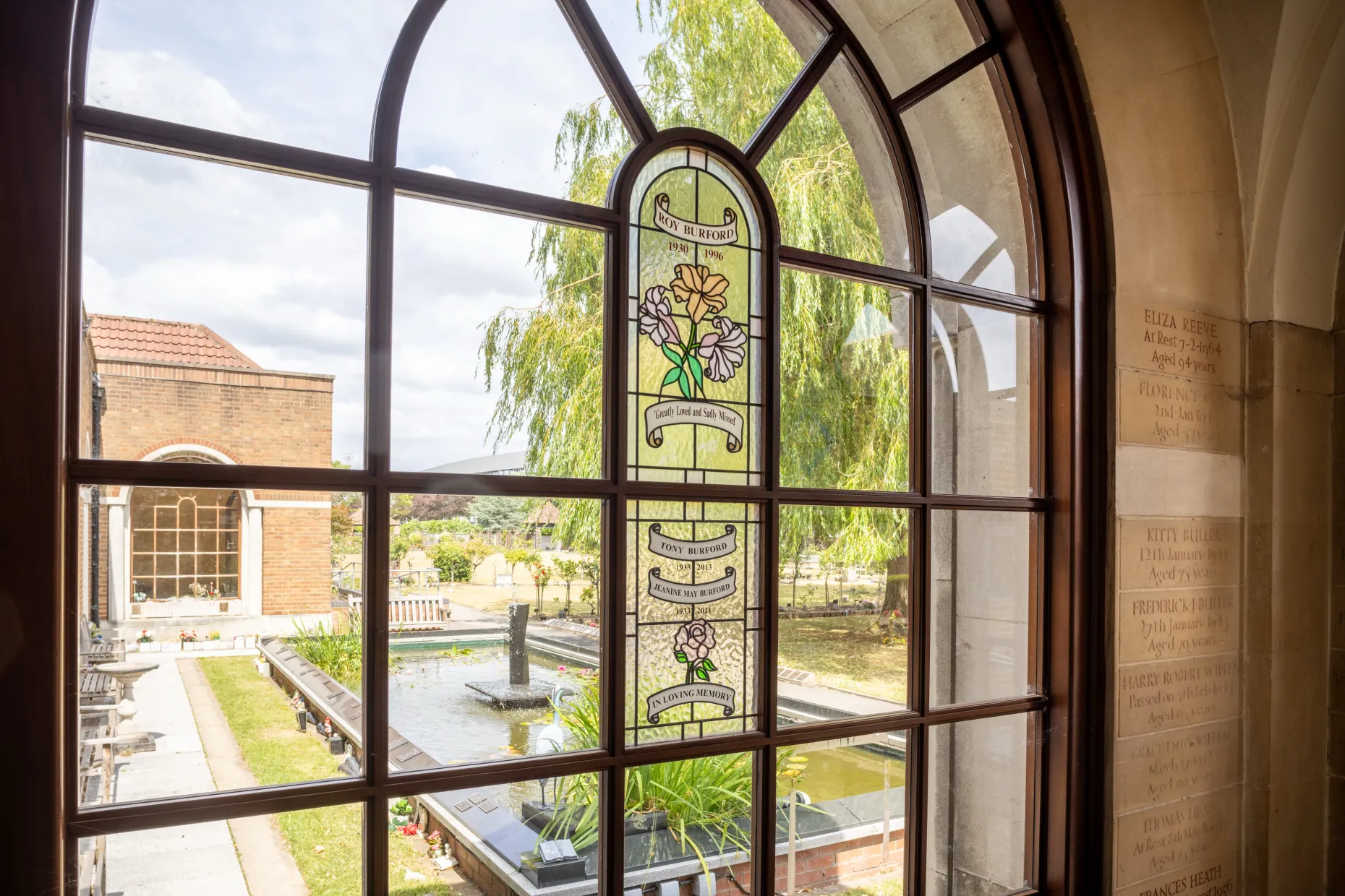 Window overlooking grounds