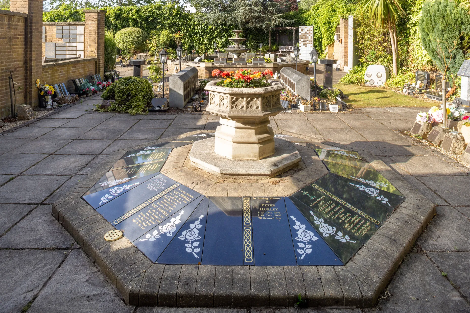 Memorial monument with plaques