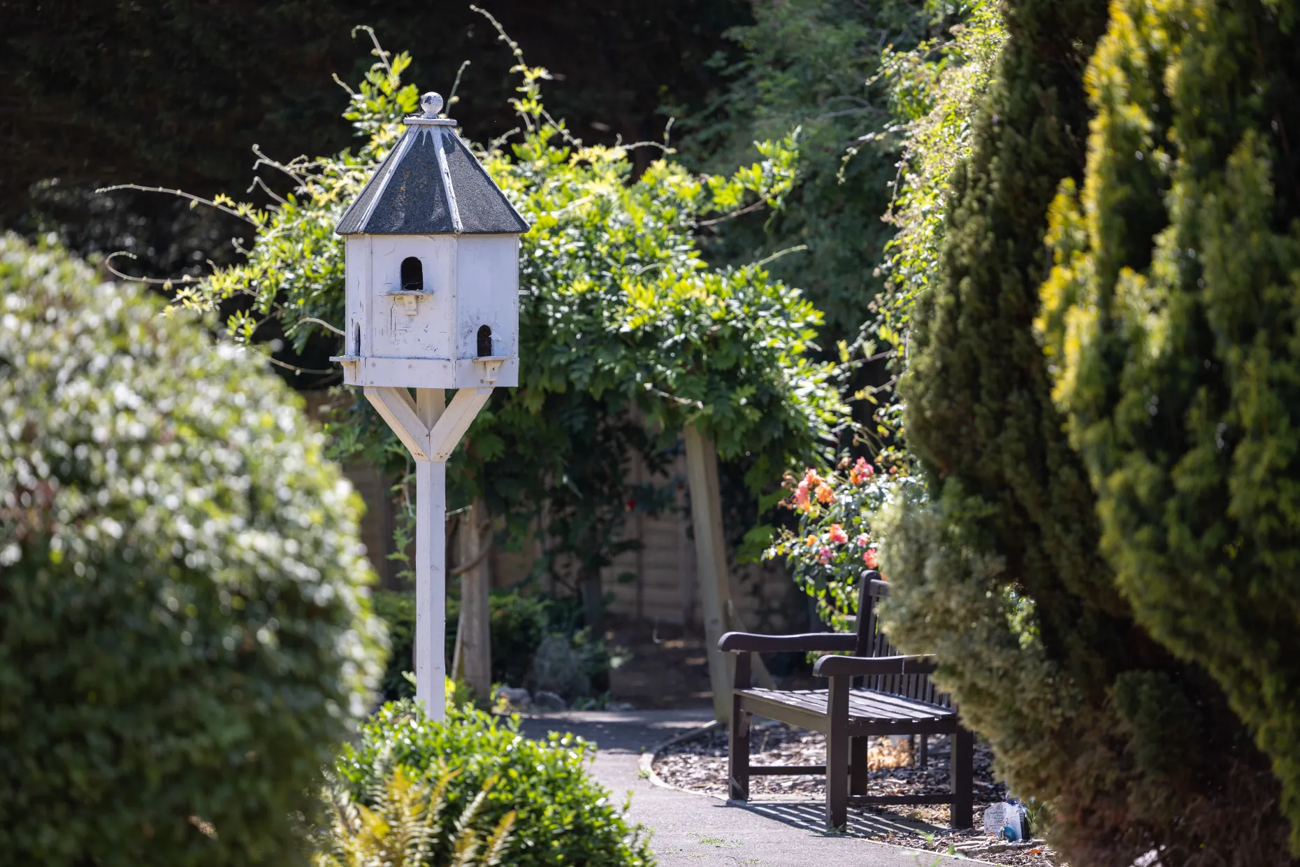 Bird house in grounds