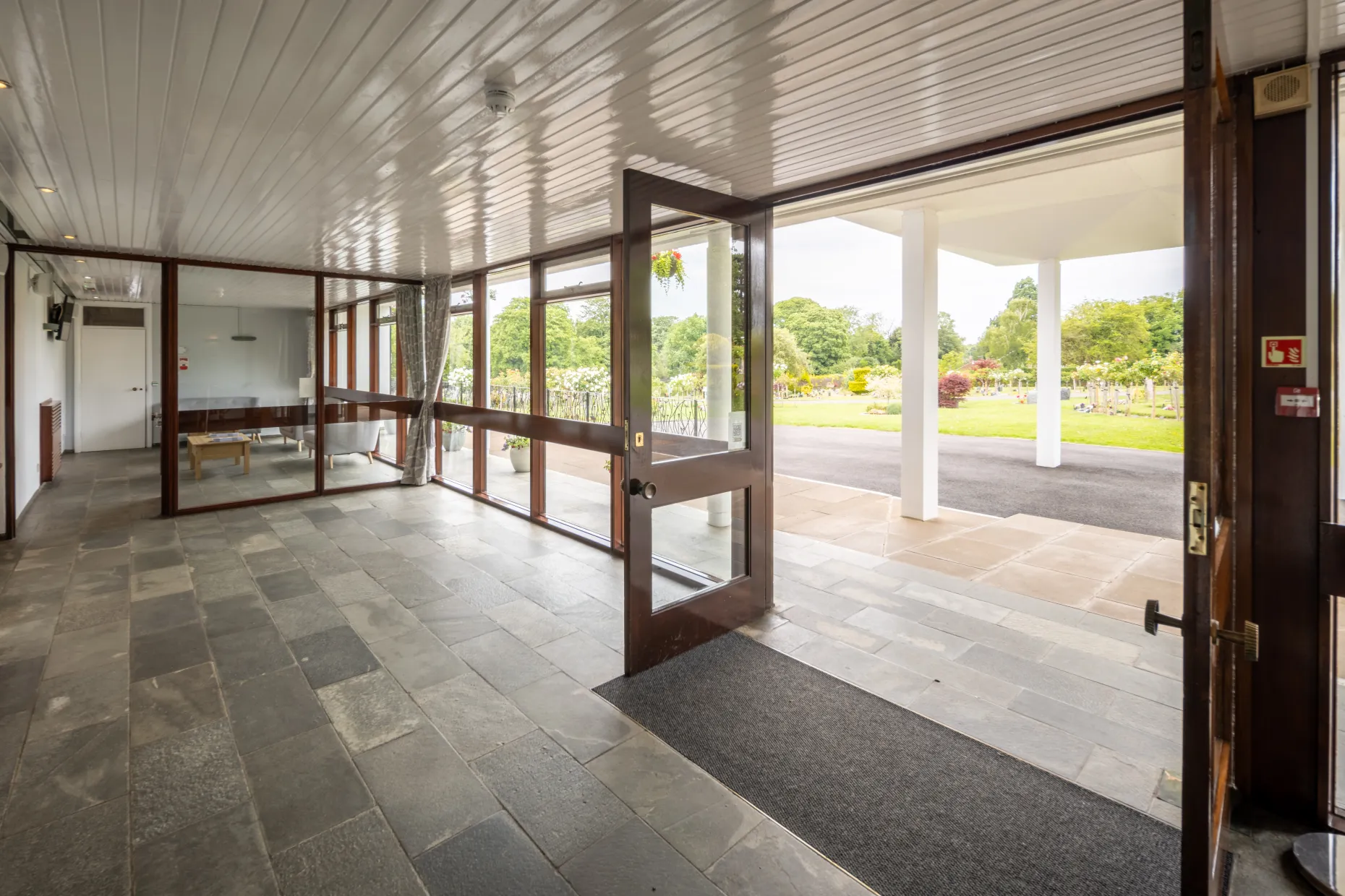 Grantham Crematorium Chapel Entrance View