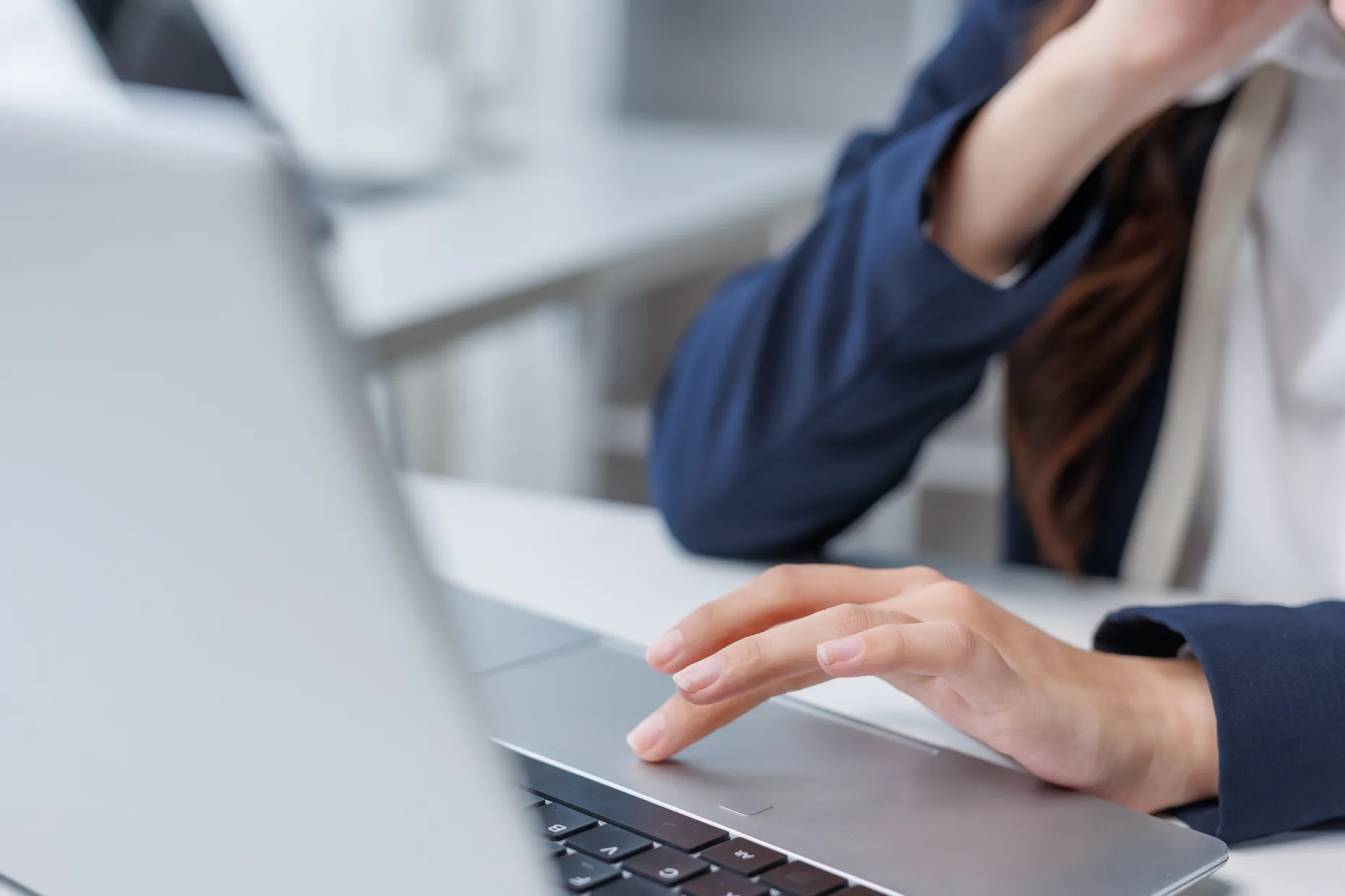 Person using laptop